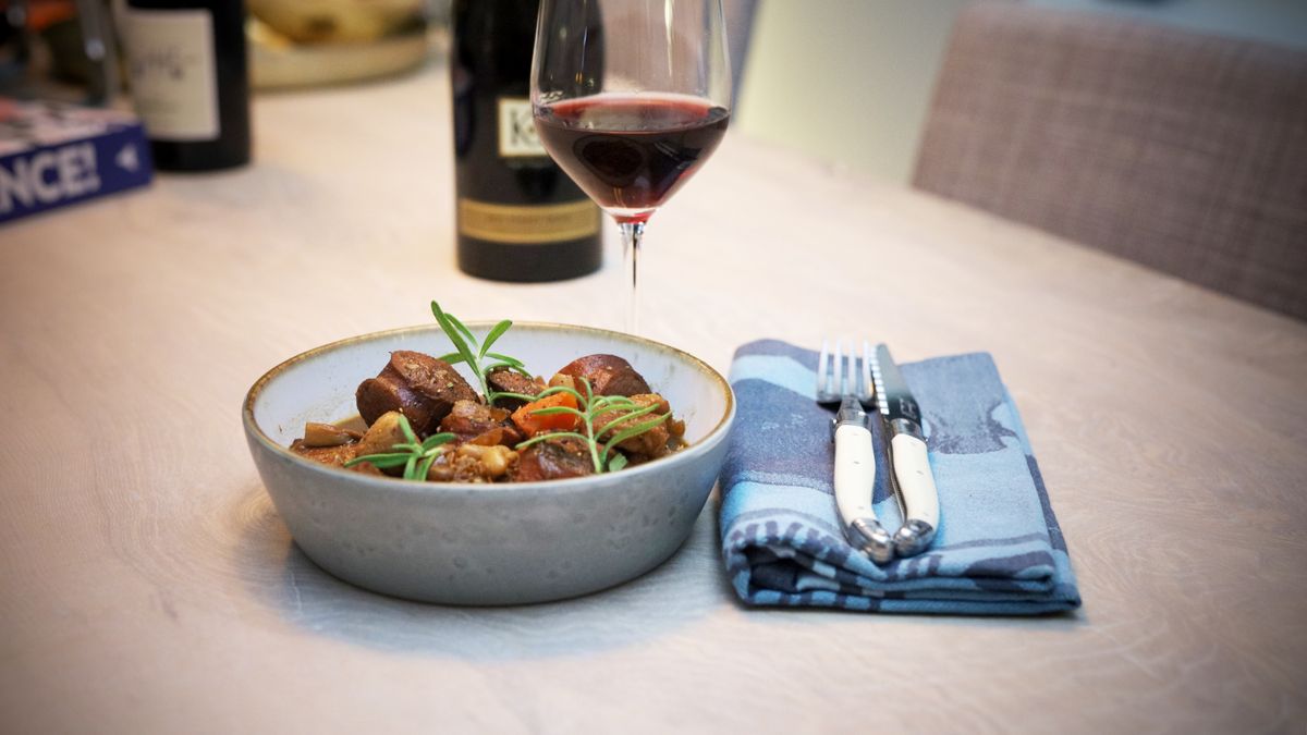 Fransk cassoulet med Pinot Noir