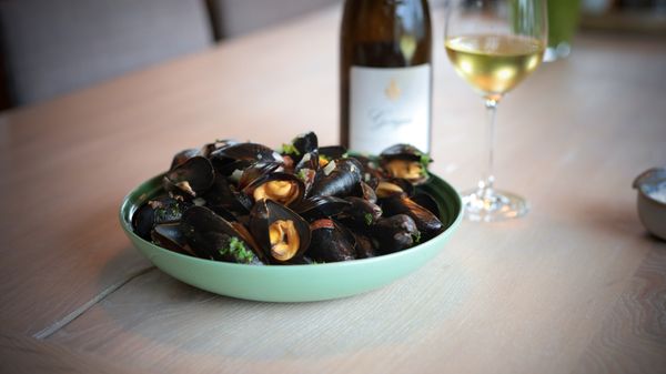 Moules Frites med muscadet