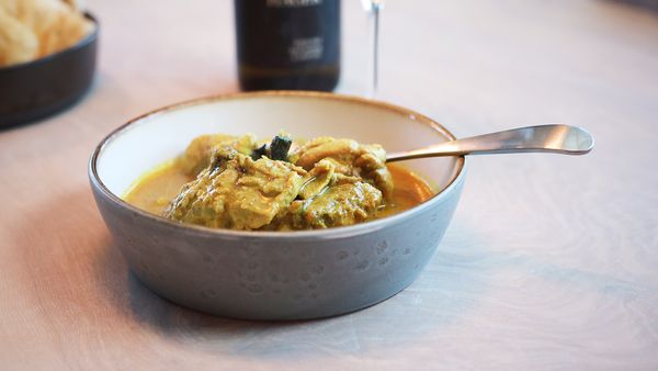 Kylling korma med floral riesling