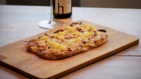 Riesling og hvit pizza